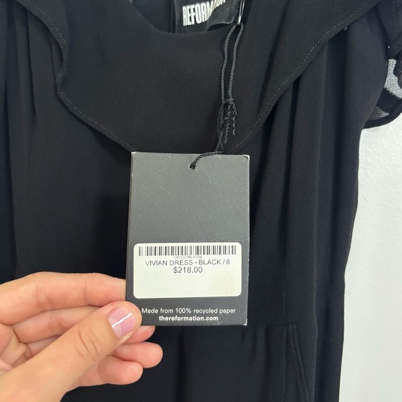 Reformation Vivian black dress - Picture 6 of 7